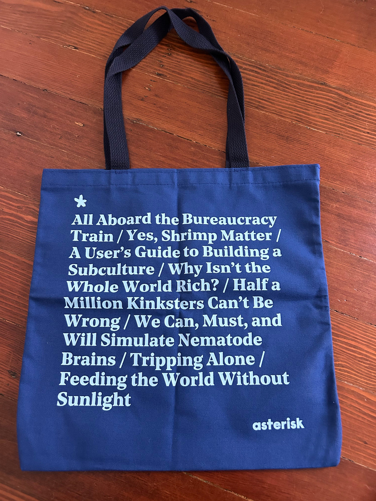 Asterisk Tote - Royal Blue