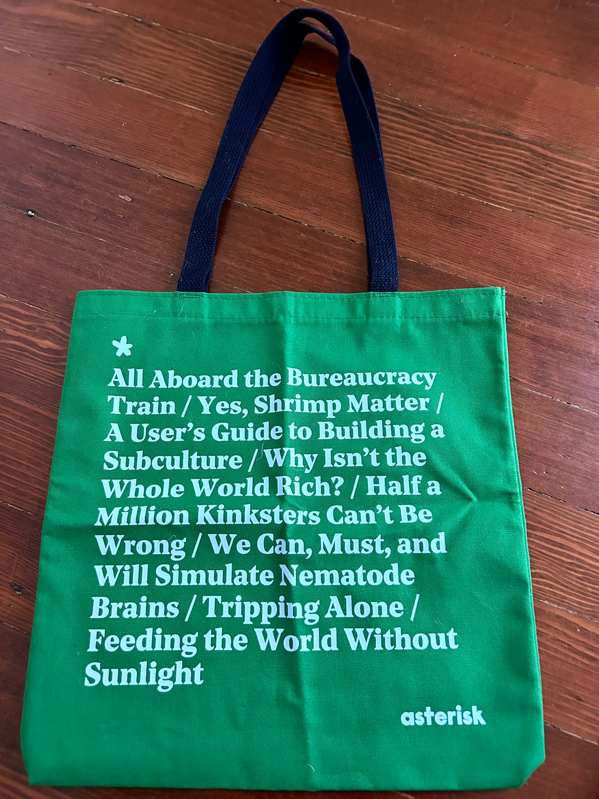 Asterisk Tote - Kelly Green
